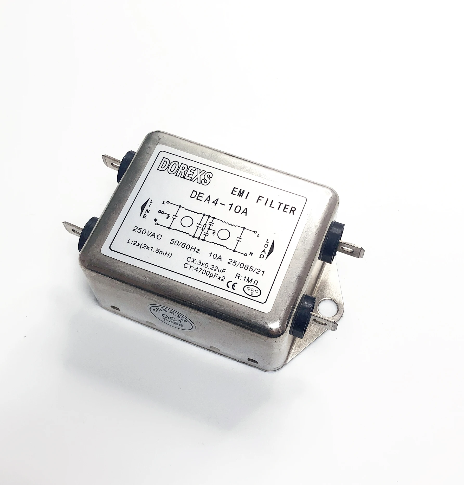  Фильтры EMI однофазные фильтры переменного тока медицинский фильтр Power Line 3A 6A 10A 16A