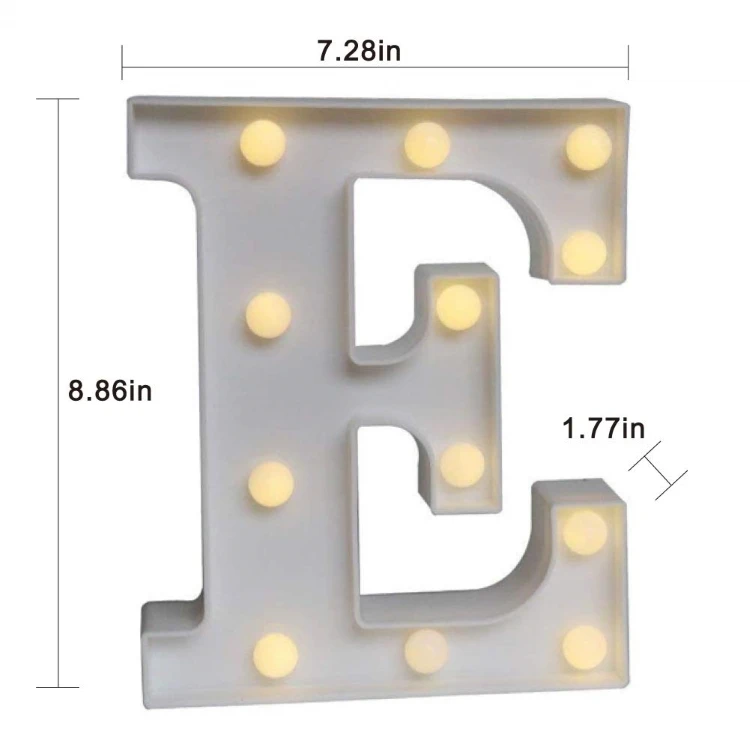 Custom Light Up Sign English letters LED Marquee Letter Alphabet Lights