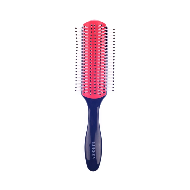 EUREKA 9743 Paddle Cushion Hair Brush Types Ball-Tip Nylon Pins Anti-Slide Handle Hairbrush For Hair Beauty Care