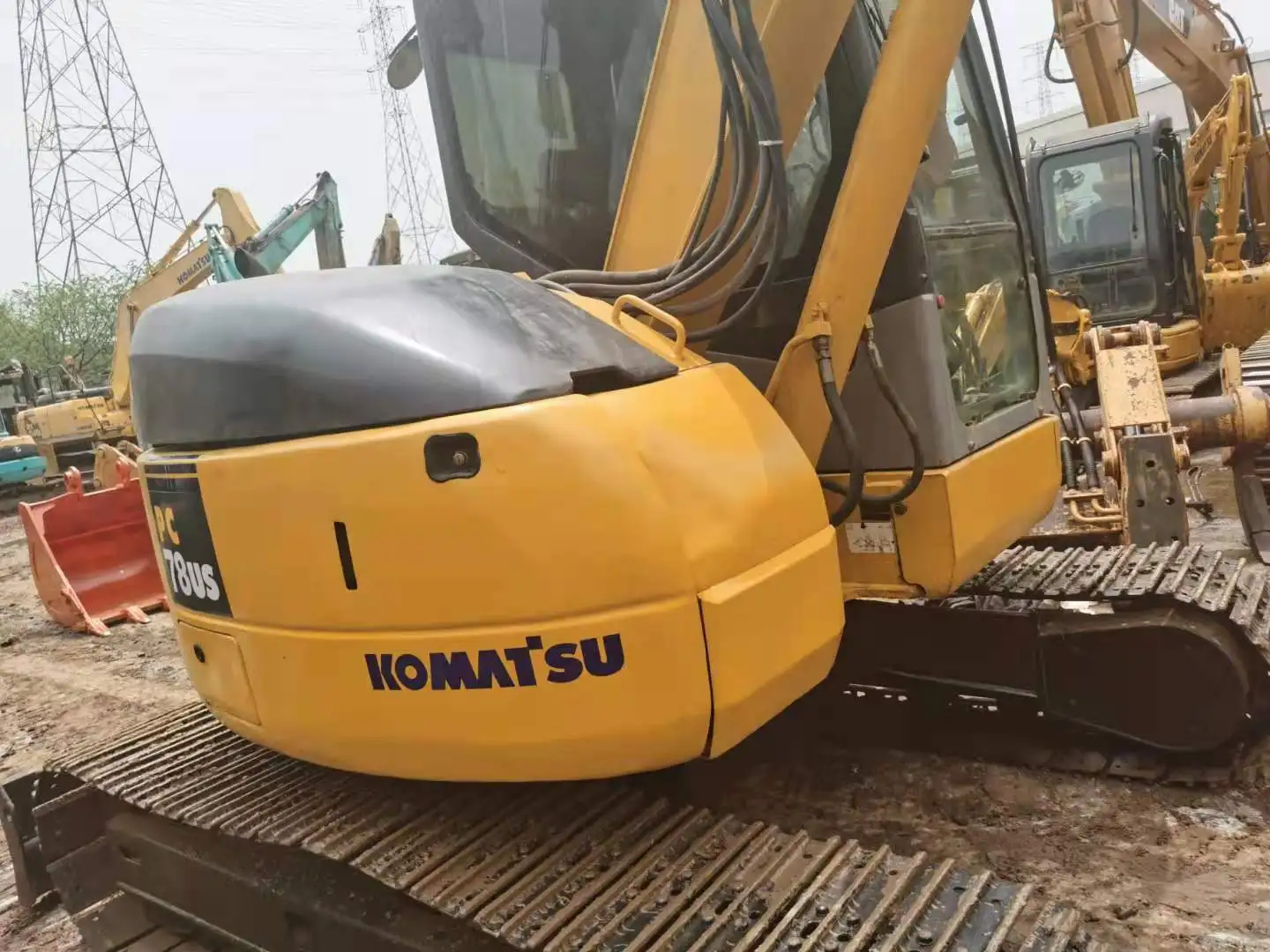 Использованы японский строительные машины Komatsu PC-78US б/у большегрузного оборудования Самый дешевый топливные фильтры для