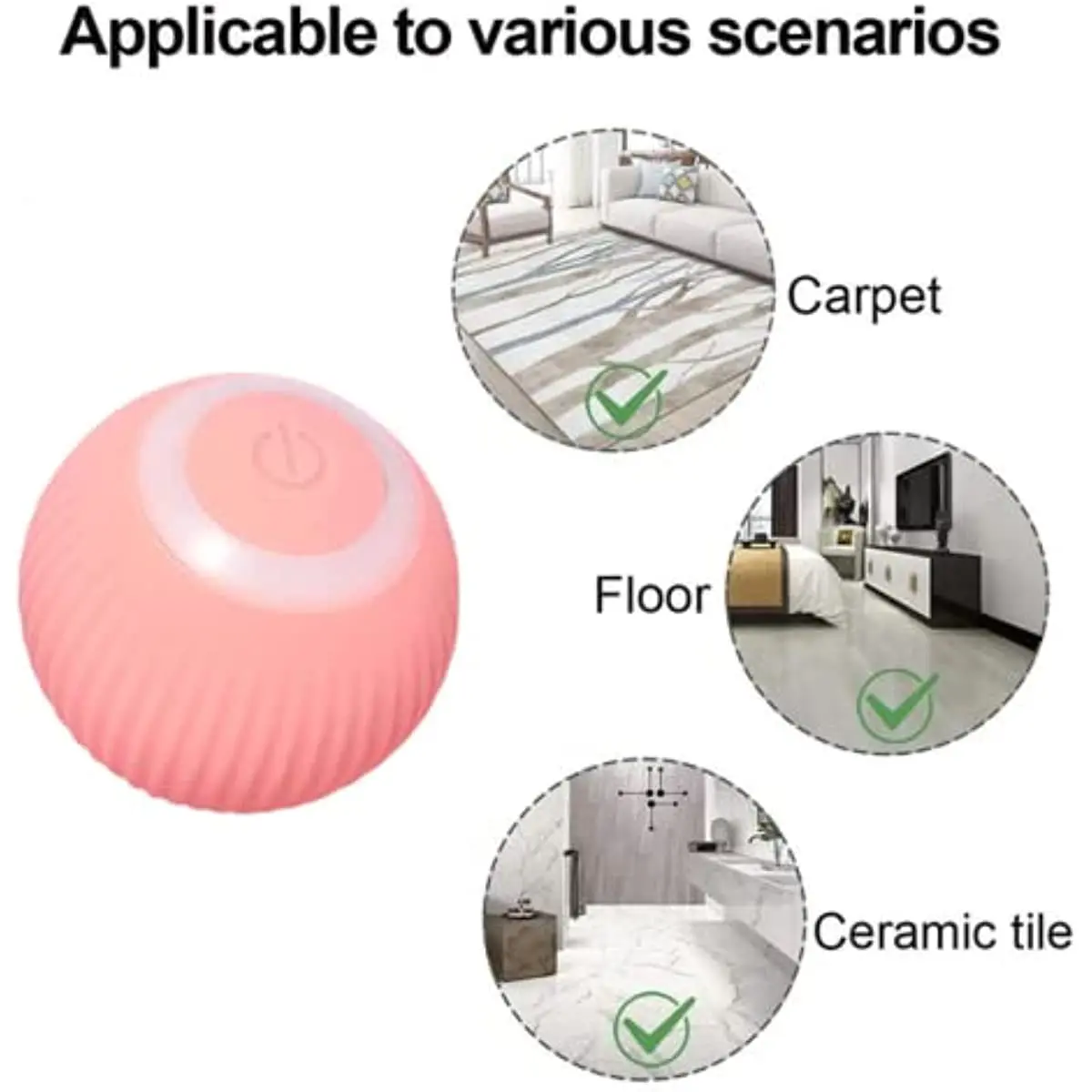 Smart Cat Toys Automatic Rolling Ball Electric Cat Toys Interactive for Cats Training Self Moving Kitten Toys Pet Accessories