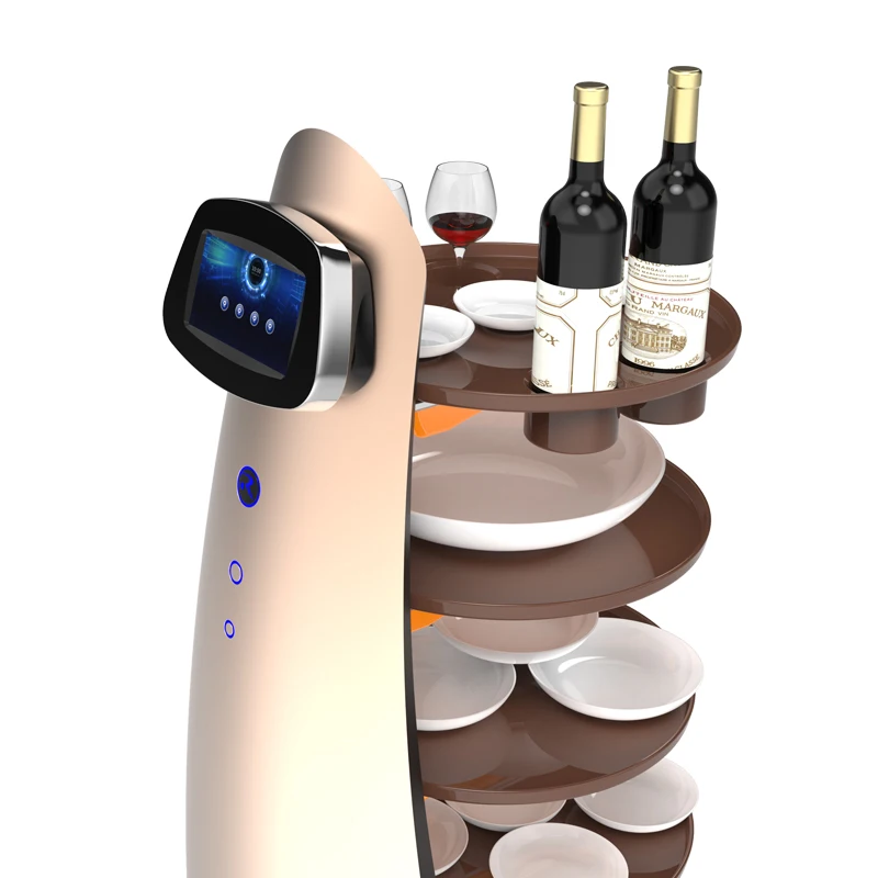 Delivery Robot Company Autonom Charging Restaurant Food Serving Delivery Robots Car For Food Delivery