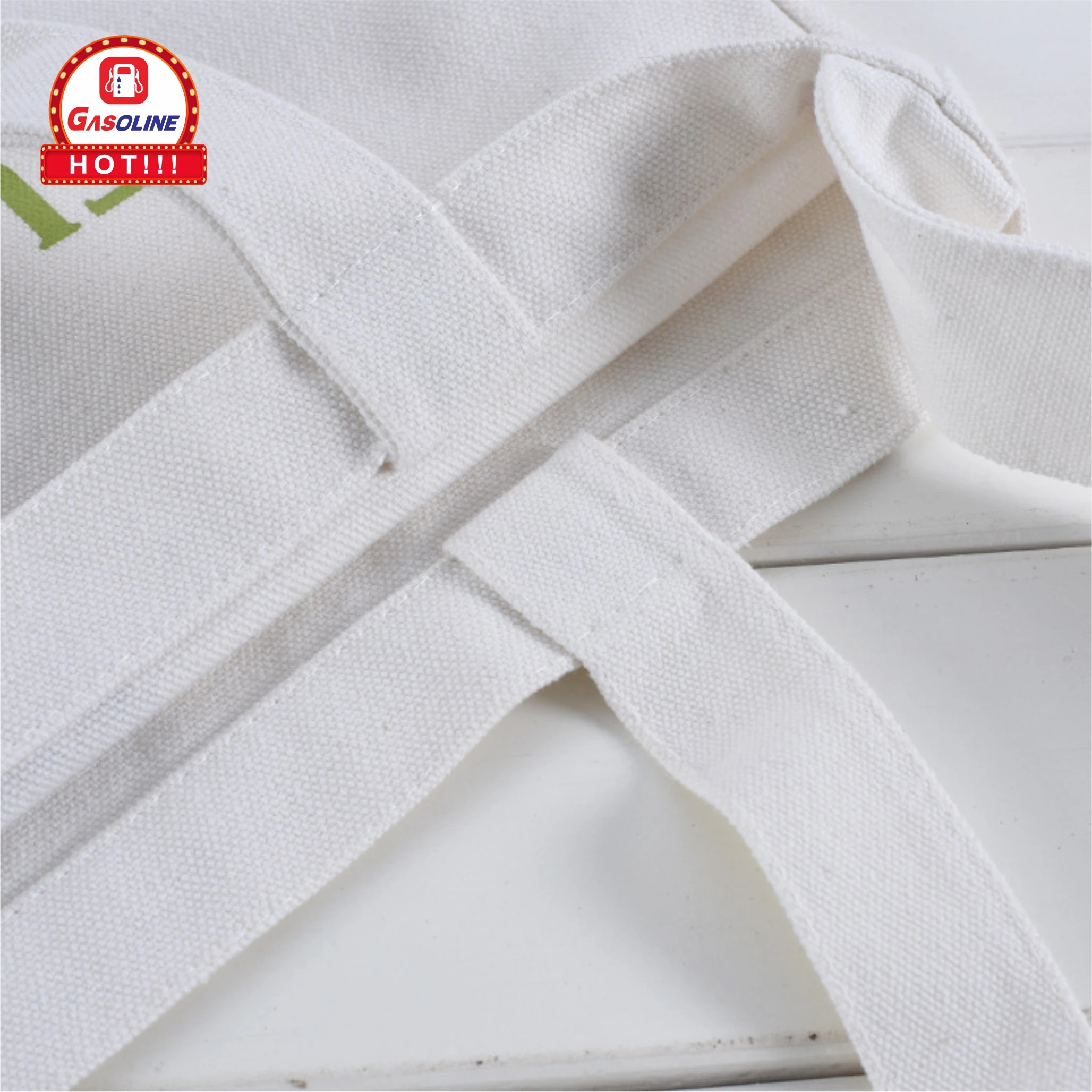 Custom Reusable eco friendly Natural White Beige cotton canvas grocery bags for supermarket