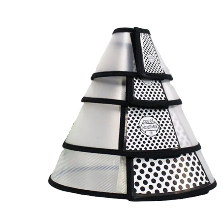 Elizabeth Collar Transparent Adjustable Pet Feeding Bath Protection Anti-scratch Elizabeth Circle Pet Cat Dog Collar