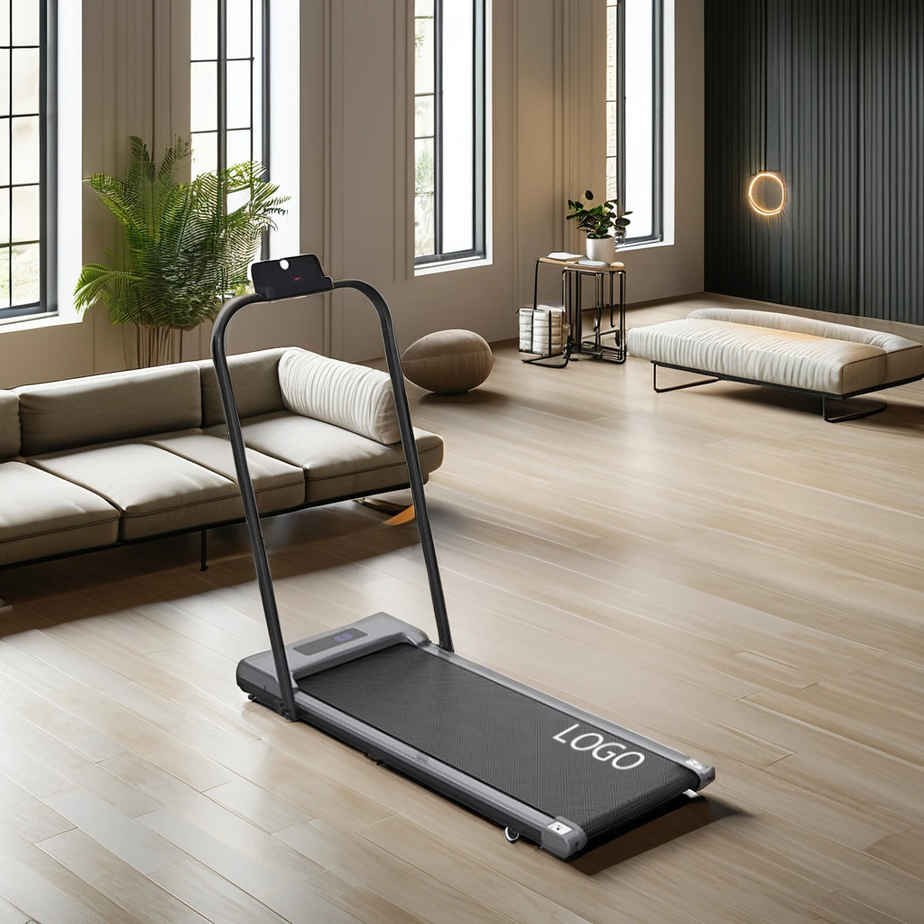 ZOSHINE Foldable Treadmill 100kg Capacity Cardio LED Screen Wireless Heart Rate Monitor Home Office Motor