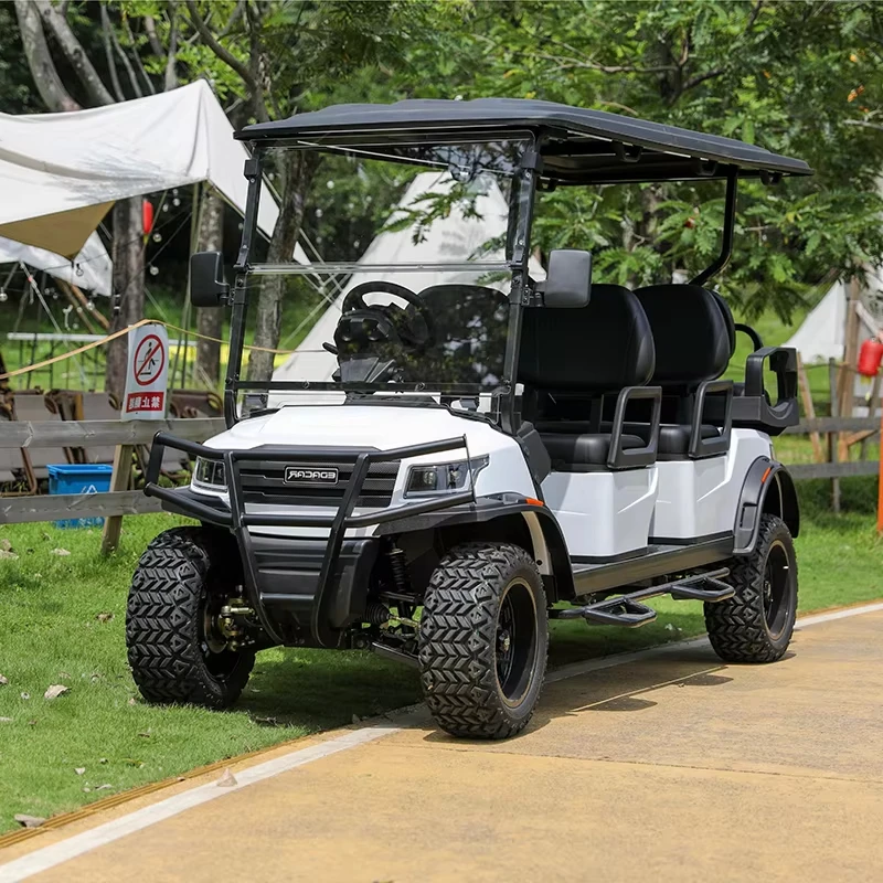 E918-4+2.G  6 seater golf cart lithium battery golf hunting cart 2 3 4 6 8 seater golf cart fast electric car