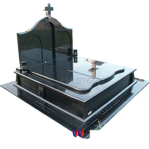 Poland Style Thick Nature Stone Tombstone