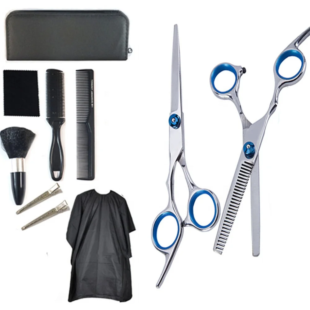 High Quality Salon Haircut Scissors Kit Barber Hairdressing Tool Set Thinning Professional Hair Cutting Scissors