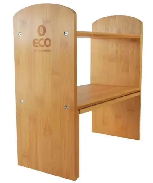 Manufacturers Direct Bamboo Telescopic Bookcase Frame Adjustable Bookshelf Free Combination Wooden Bookcase