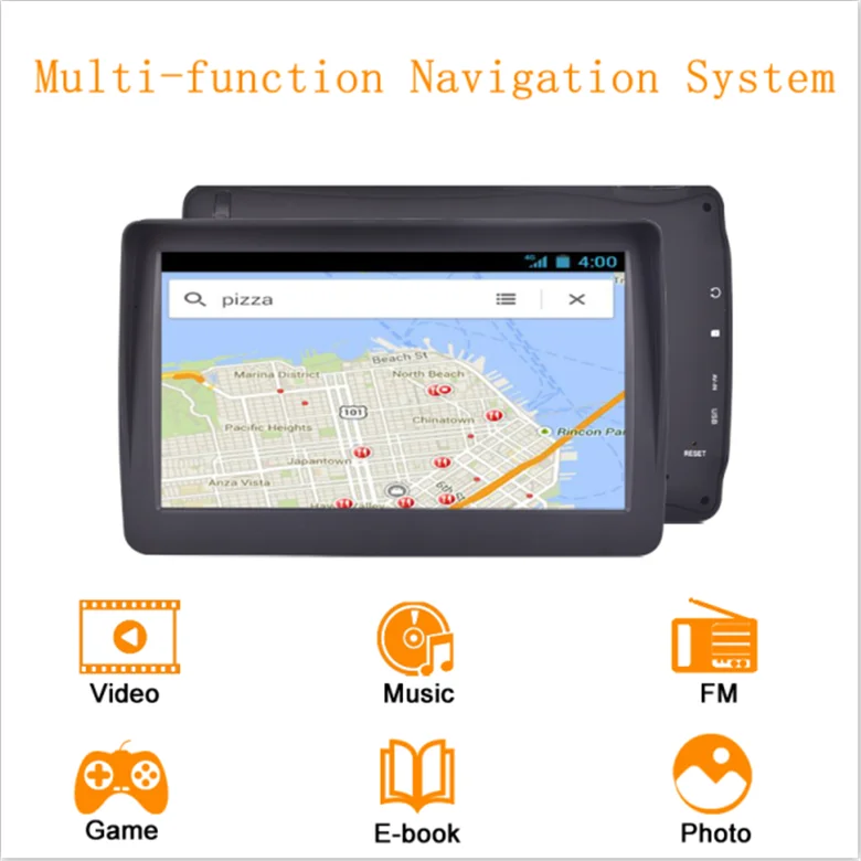 Comes with sun visor 7 inch touch screen car navigation car DVD multimedia truck car GPS navigation