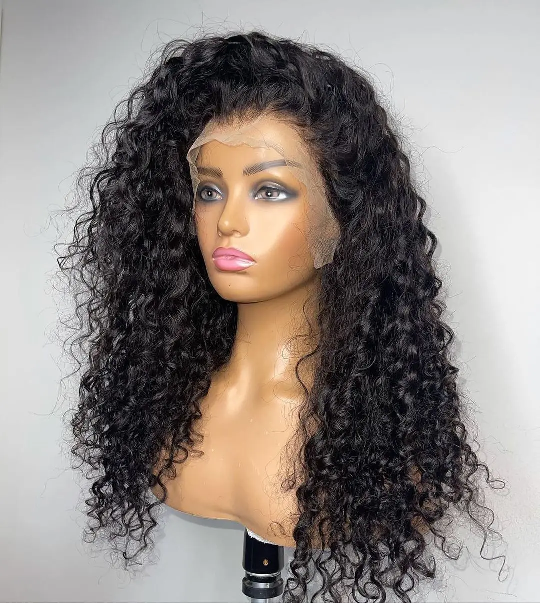 Cuticle Aligned Hair Transparent Swiss Hd Lace Frontal 360 Hd Transparent Lace Frontal Wig Curly Human Wigs For Black Women