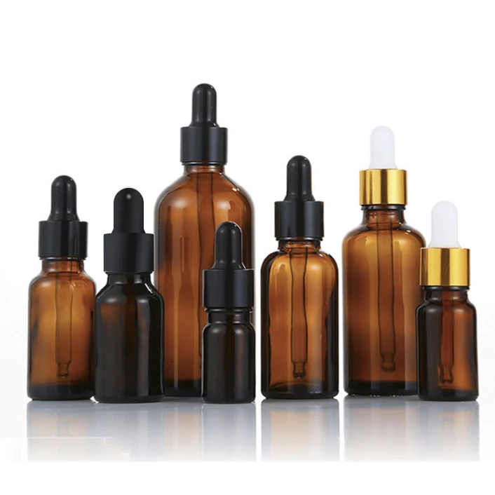 Xuzhou Manufacture Factory OEM Wholesale Round Amber Perfume ES11 Essential Oil 10 ml Perfume Glass Bottle