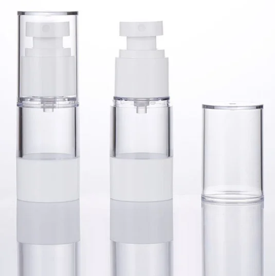 15ml flat beaked duck beaked vacuum bottle press type spray bottle travel suit cosmetics lotion sample separate bottle