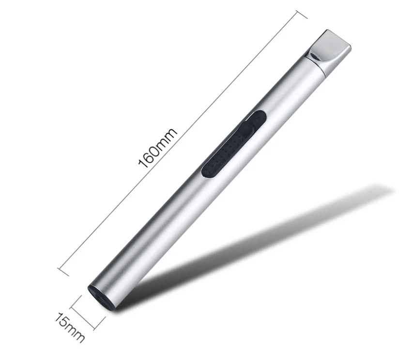 
2020 popular windproof electronic lighter flameless candle lighter usb rechargeable lighter 