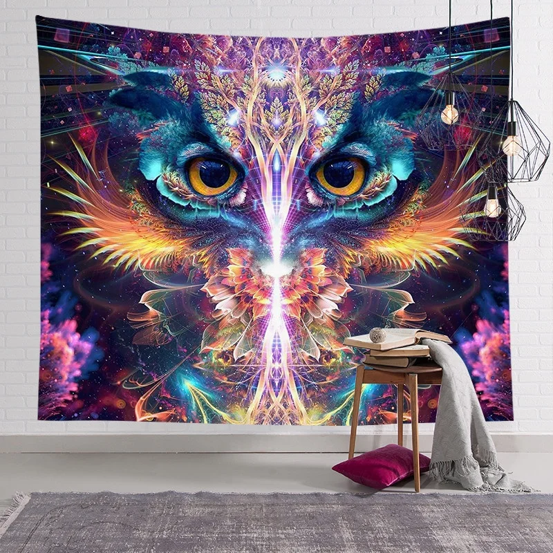 Space Hippie Anime Poster Aesthetics Funny Galaxy Star Room Decor Flag Wall Hanging