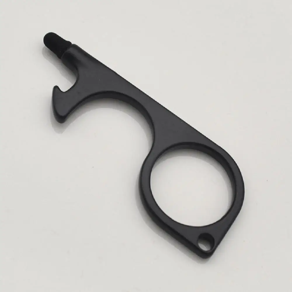 women Self Defense Keychain Safety Key Chain Key Door Touchless Keys Keychain No Touch Door Opener With Stylus