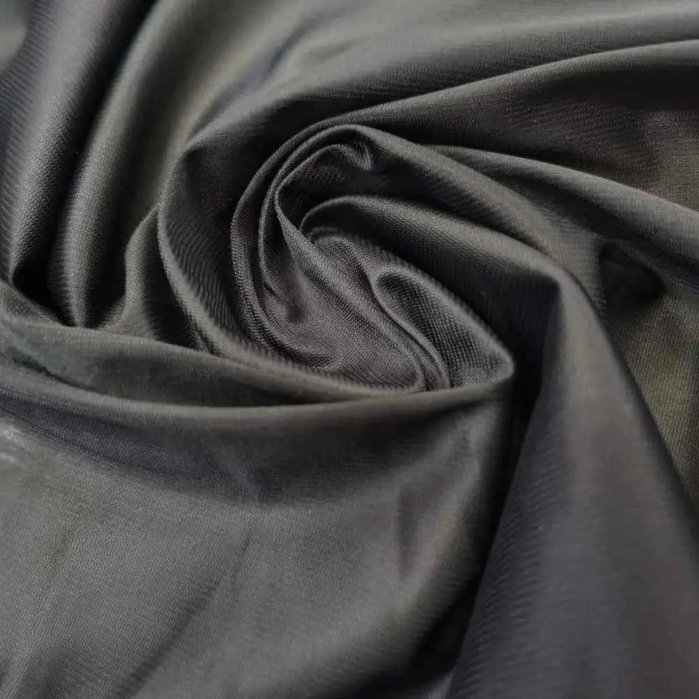 Polyester Knitting 30D Fashionable Wicking Tulle Fabric Factory Direct Sales of NO MOQ Black 100% Polyester Plain Dyed Knitted
