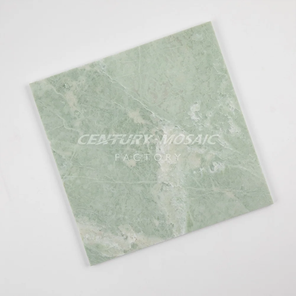Century Mosaic Natural Stone Mint Green Marble Tile Wall Tiles Green Color Wall Floor