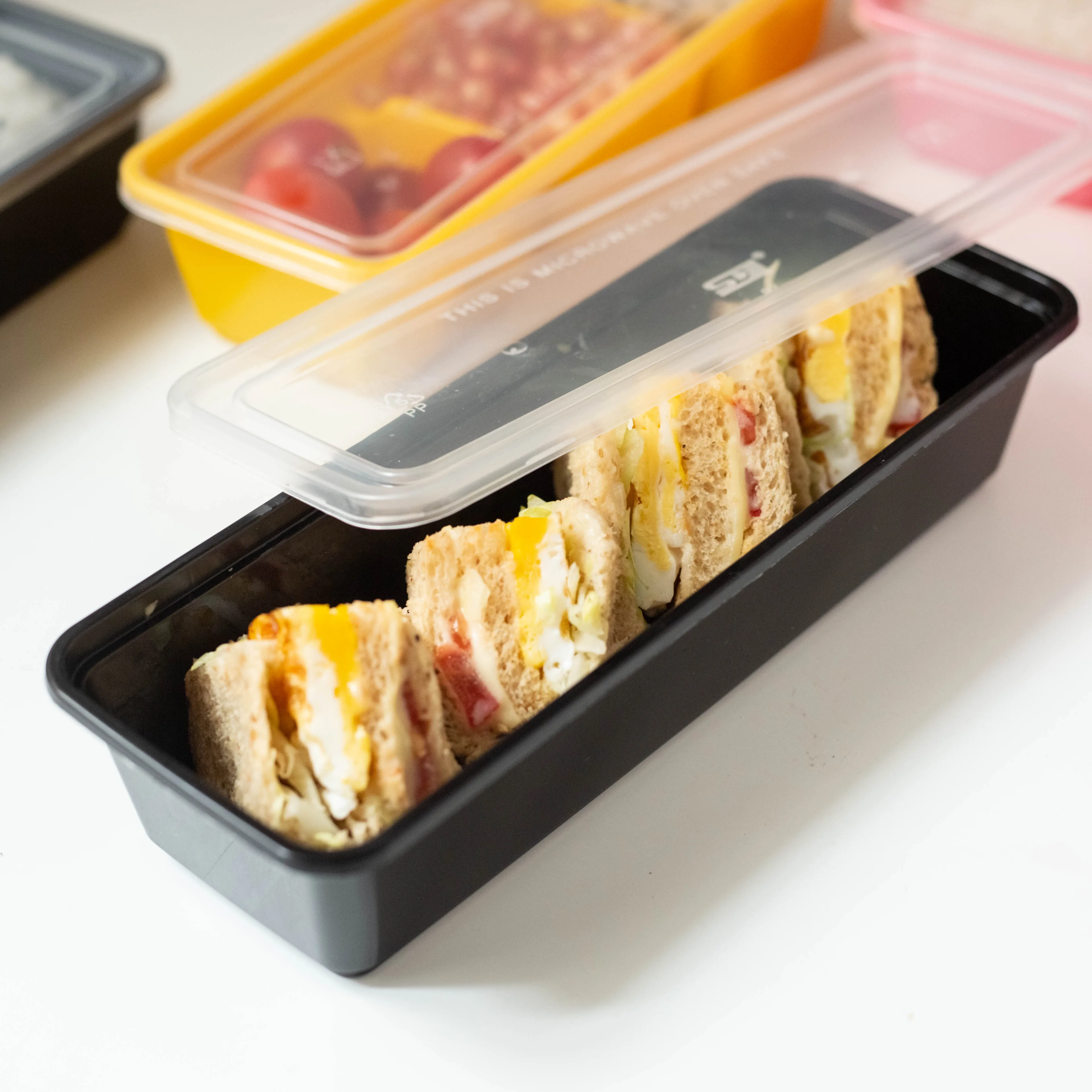 Fitness meal bento box japan  food packaging hot box plastic takeaway food containers