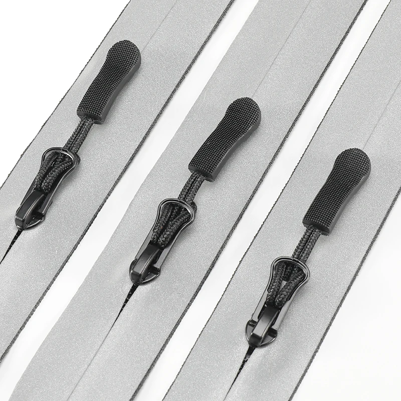 OCO Factory custom printed impermeables reflective zipper pvc Material Water Resistant closed Zip Waterproof Zipper for clothing