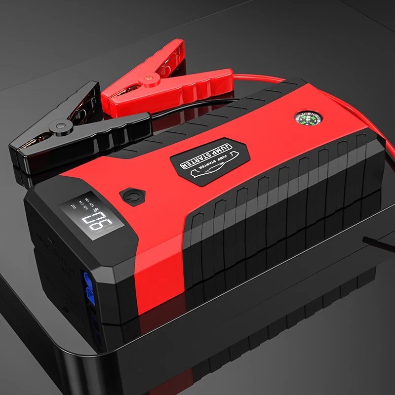 Battery Charger Mini Powerbank multi-function 12v Power Bank Portable Car Jump Starter With Air Compressor Inflator Pump