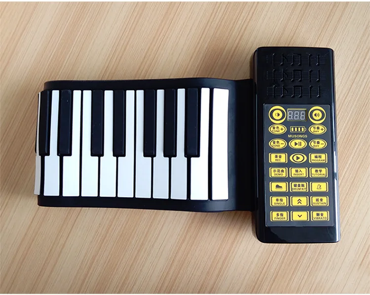 Flexible Professional Electric Digital Hand Piano Roll Up Electronic Piano With 88 keys