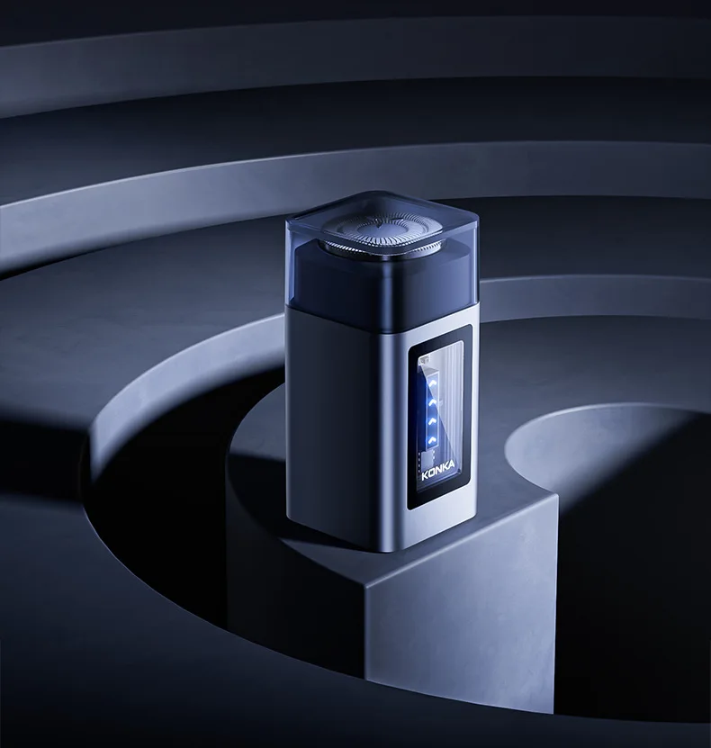 4D Factory IPX6 Waterproof Bald Shave Machine Razor Rechargeable Rotary Electric Shaver For Men