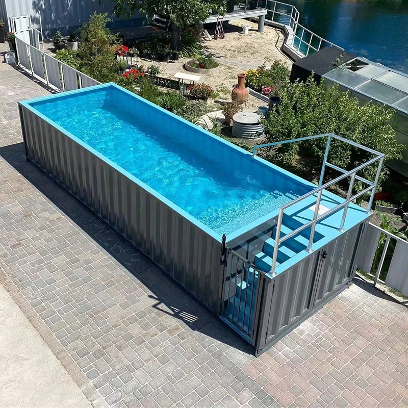 20ft/40ft container swimming pool outdoor prefab swimming pool container