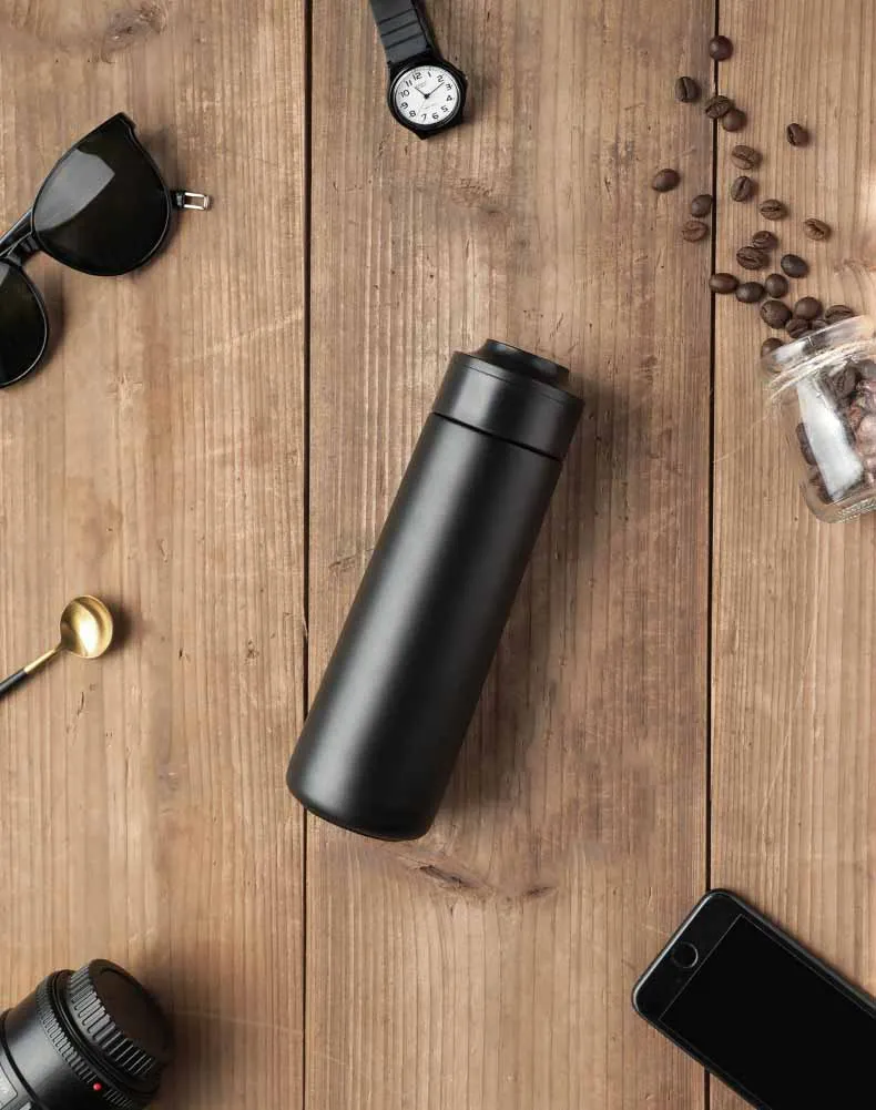 
Thermo Bottle Led 400Ml Intelligent Constant Temperature Reminder Water Tea Bottle Led High Quality Insulation Kettle 