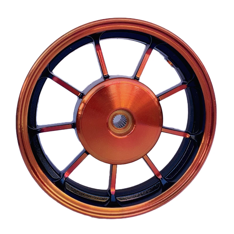 Motorcycle wheel 10 inch Wuyang Princess motorcycle toothed aluminum wheel CG125 motorcycle wheel