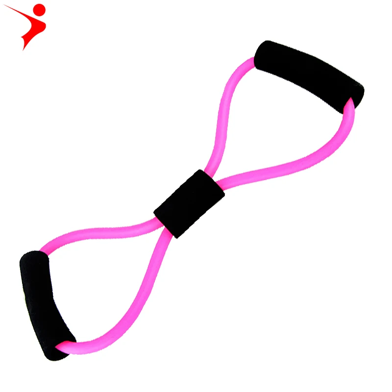 Eight-Character Chest Expander Rally Girl Child Rally 8 Word Chestnut Yoga Rubber Band Tension Rope