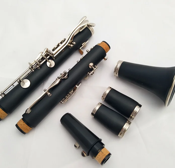 OEM 17-Keys Nickel Plated Bakelite Bb Tone Tenor Clarinet Woodwind Musical Instrument Similar to a Saxophone