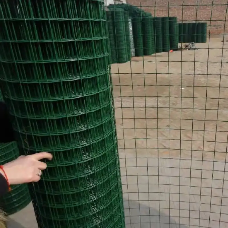 Cheap 1*1 2*2 3*3 inch galvanized welded rabbit/chicken cage wire mesh PVC coated welded wire mesh