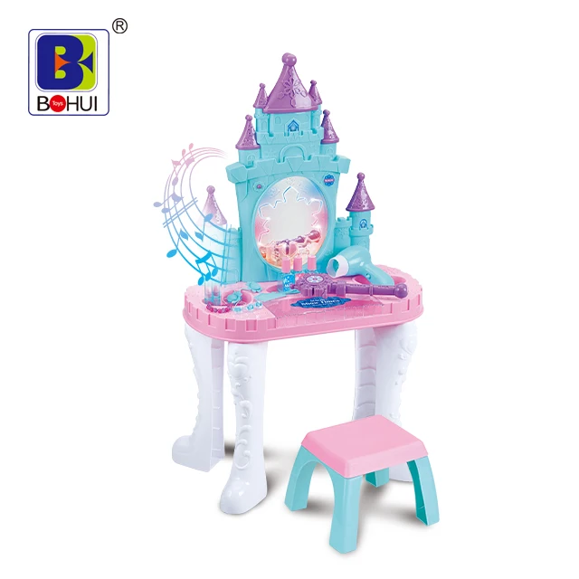  Наборы для макияжа Pretty Princess Kids туалетный столик игрушки девочек волшебная палочка