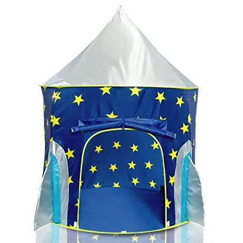 
Blue Star Space Themed Pretend Boys Toy Play Tents For Kids Indoor 