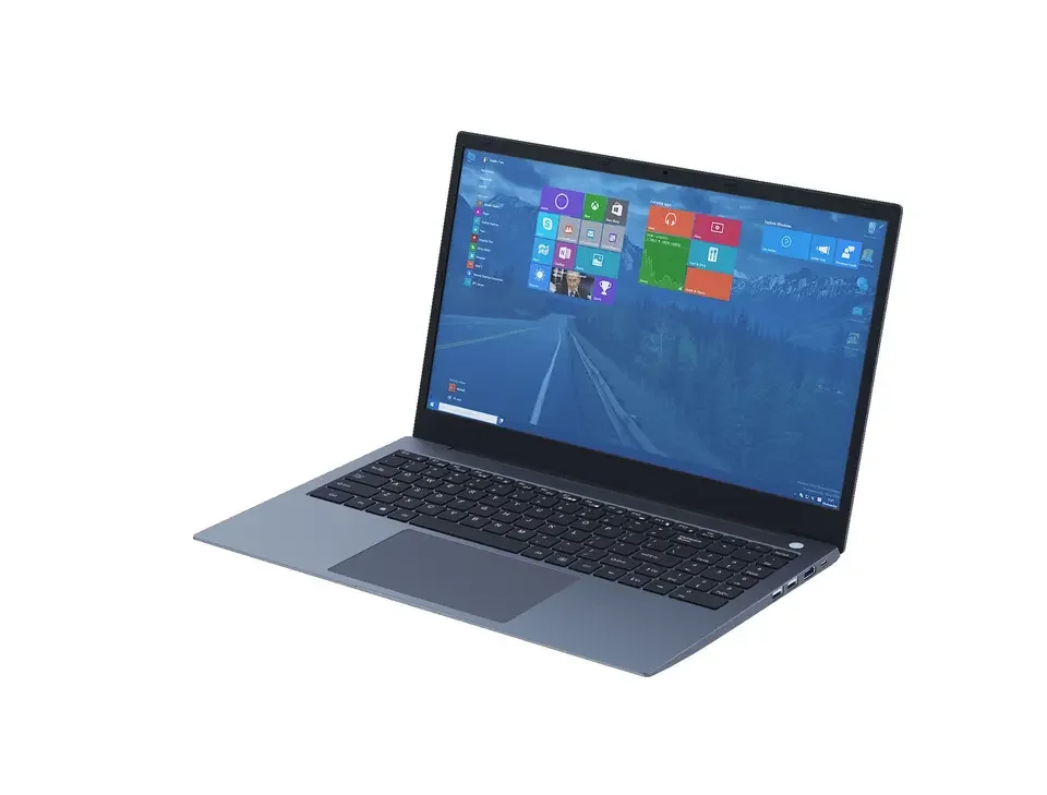 15.6' Metal Case Slim Laptop Intel Core i7 10750H Six Core 8GB RAM DDR4 512GB SSD IPS Screen Netbook Computers Win 11 Ultrabook