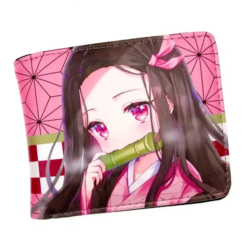 15 Styles Demon Slayer: Kimetsu no Yaiba Cartoon Color Printing Coin Purse Anime Short Wallet
