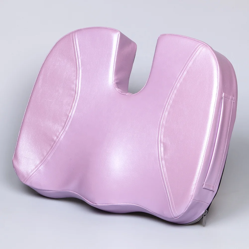 Customized U Shape Memory Foam Seat Cushion coccyx seat pad for Car Seat office chair driver wheel chair with PU Waterproof