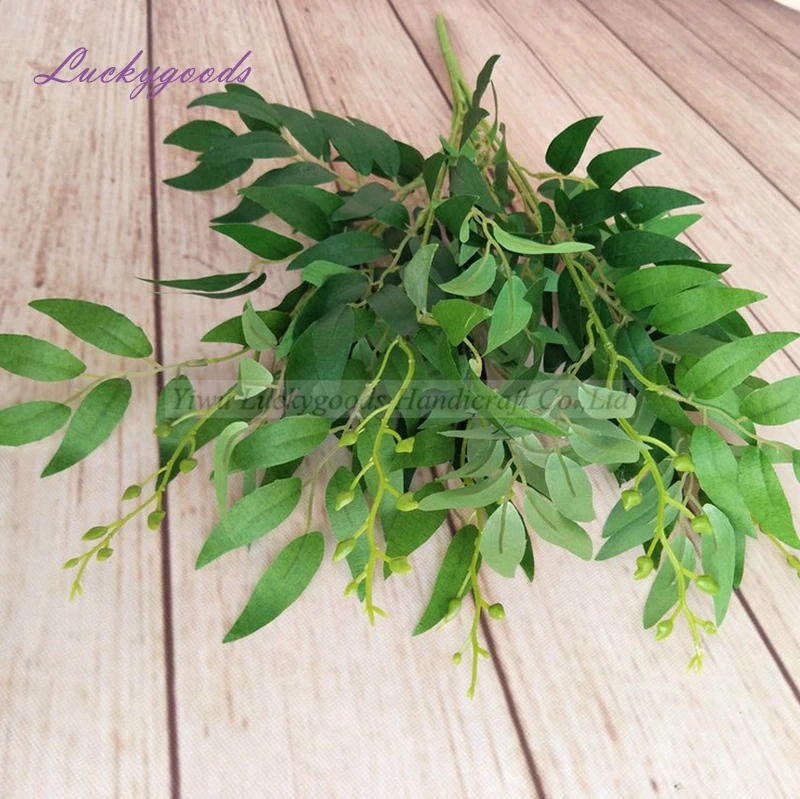 LLV170 2019 Новое поступление Шелковый Свадебный белый лист искусственный сценический подвесной Декор Ивовый лист