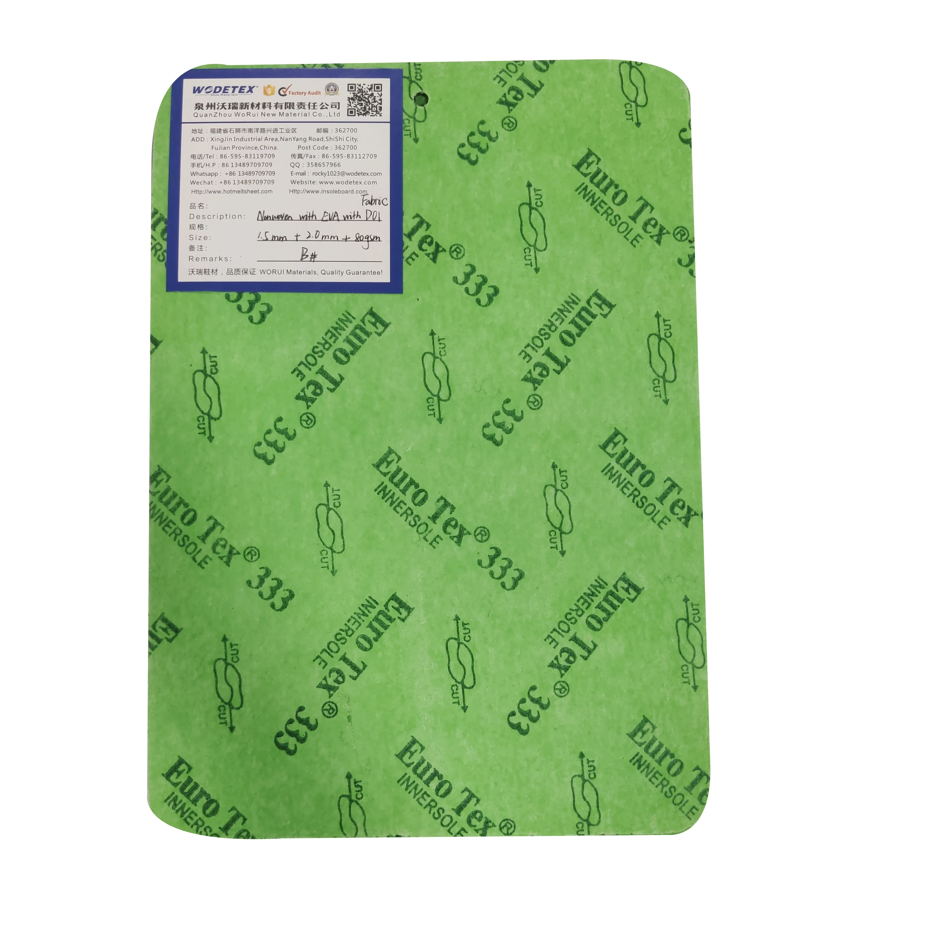 Odena con EVA plantilla calzado odena Inosle de fibra EVA