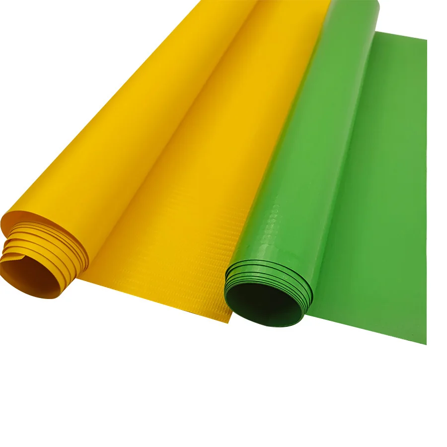 Factory 18oz waterproof high quality PVC coated polyester fabric tarpaulin manufacturer price