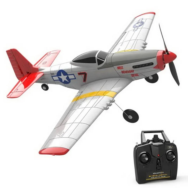 Volantex 761-5 Mini P51D радиоуправляемые игрушки 400 мм RTF матовые 4CH RC хобби Epp пенопластовые самолеты для взрослых и детей Park Flyer