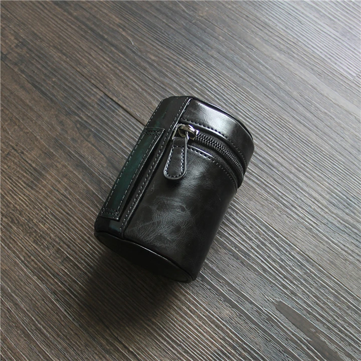 Genuine Leather Camera Lens Bag,Dslr Camera lens Pouch/case/bag
