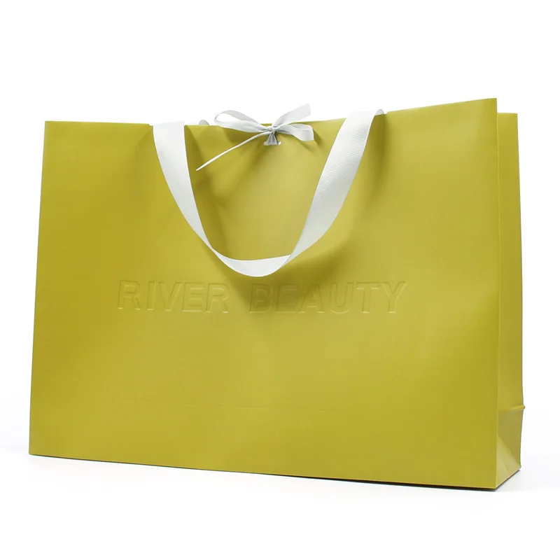 Wholesales Luxury Paper Bag With Logo Bolsa De Papel Gift Bag For Shopping Embossed Custom Printed Paper Bags