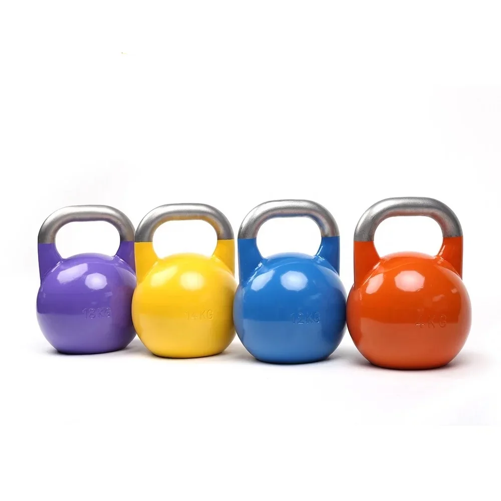 Strength Training Weight Lifting kettlebells Color Steel Competition Kettle Bells