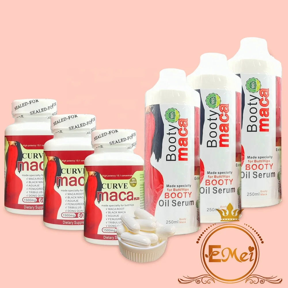 100% натуральное масло для увеличения ягодиц и бедер Маки готовое к отправке