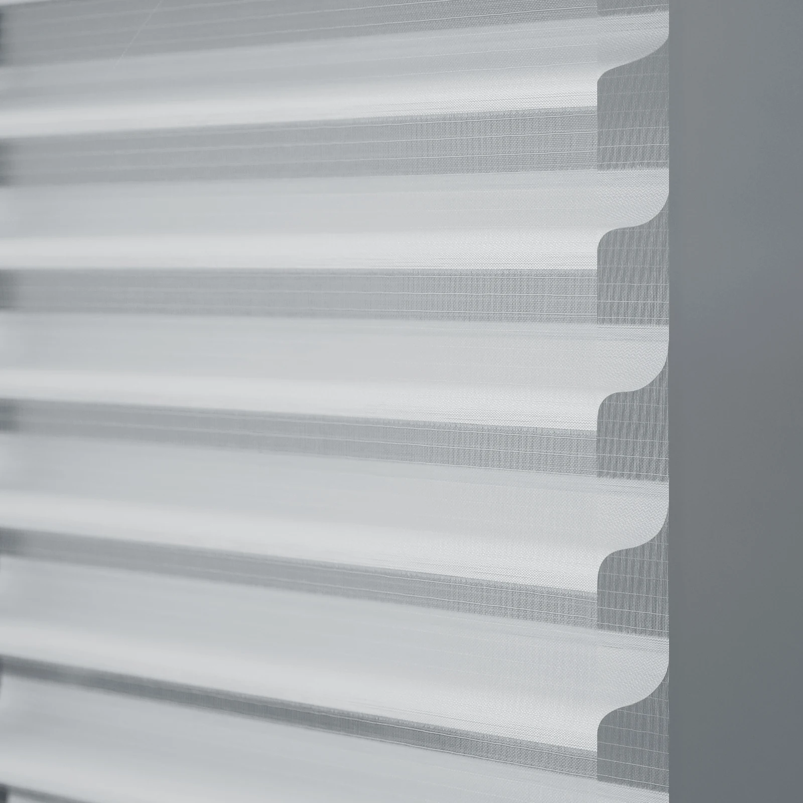 White Shangri-la Blinds Fabric sheer triple shade Shangri-la roller blinds