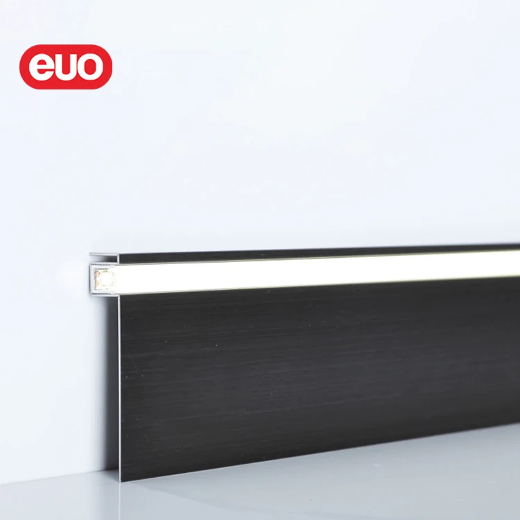 euo skirting board led lights with trim stainless steel skirting with led lights