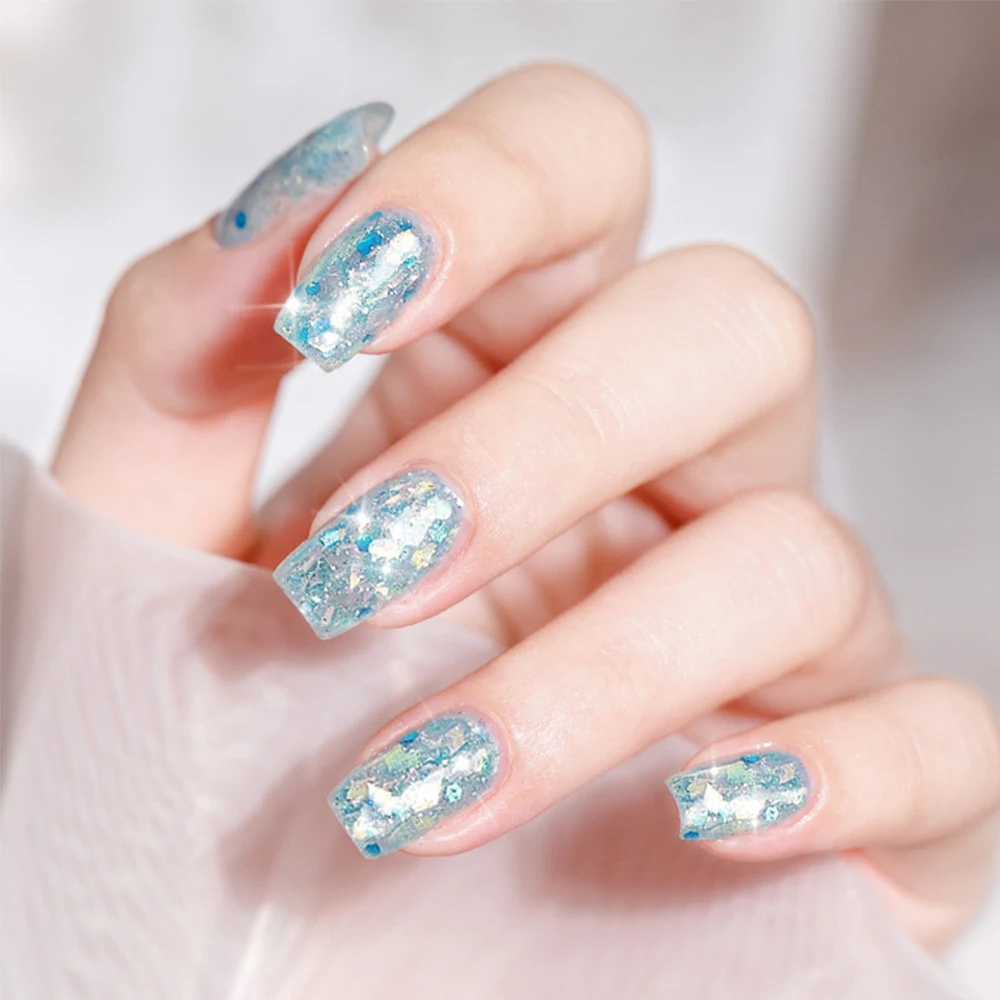 
Custom Free Shipping Cross-border Hot Style Nail Diamond Glue Nail Polish Crystal Mineral Color UV Glue Nail Shop Phototherap 