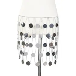 Fashion Sequins Body Chains Belly Dance Hip Skirts Beach Woven Waist Chains Party Belts Body Accessories Jewelry for Women